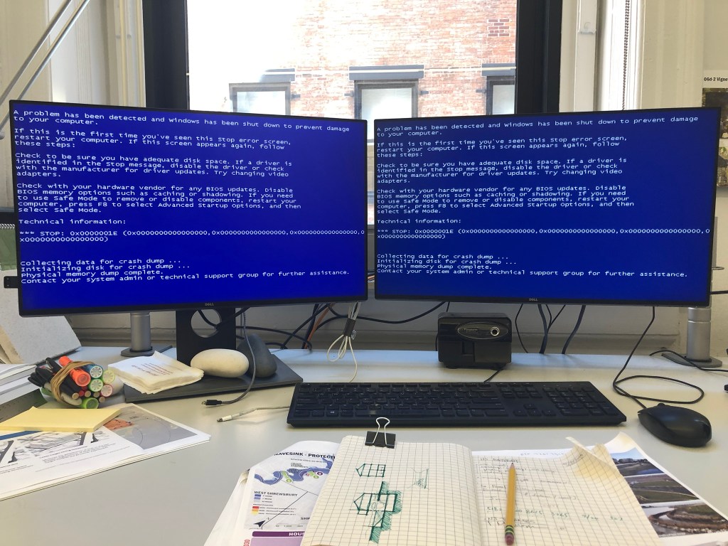 blue screen